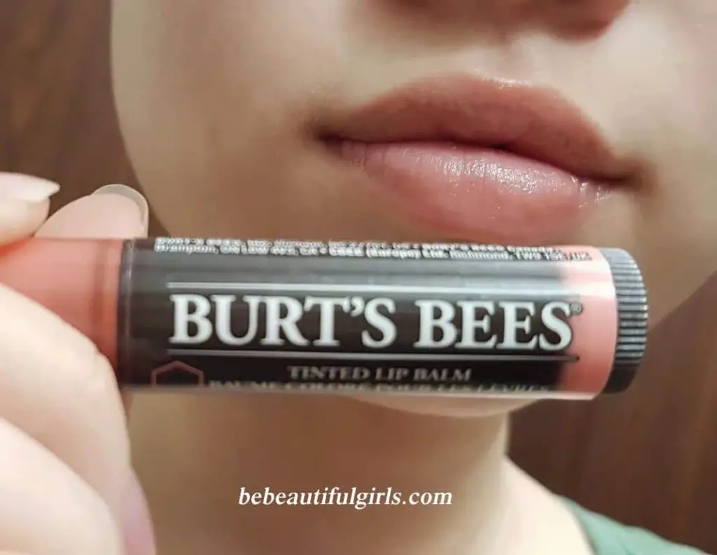 burt's bees tinted lip balm swatches zinnia