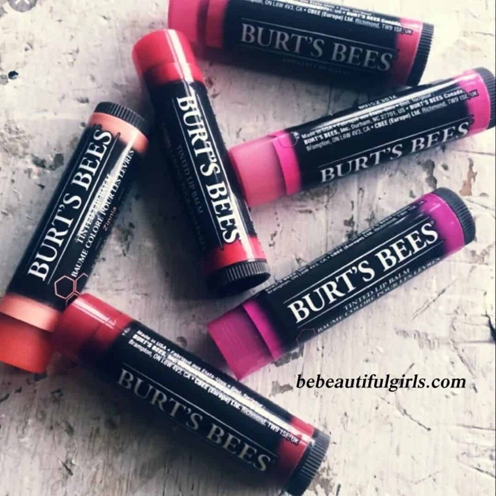 Burt's Bees Tinted Lip Balm Swatches