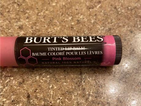 Burt’s Bees Tinted Lip Balm Pink Blossom Review and Swatches