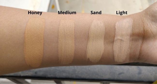 fit me concealer swatch