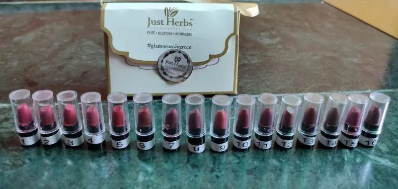 Just herbs 16 mini Lipstick 