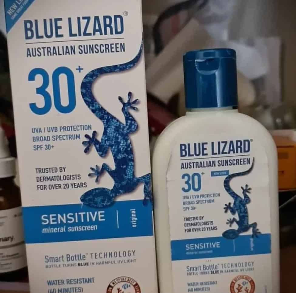 blue lizard sunscreen for face