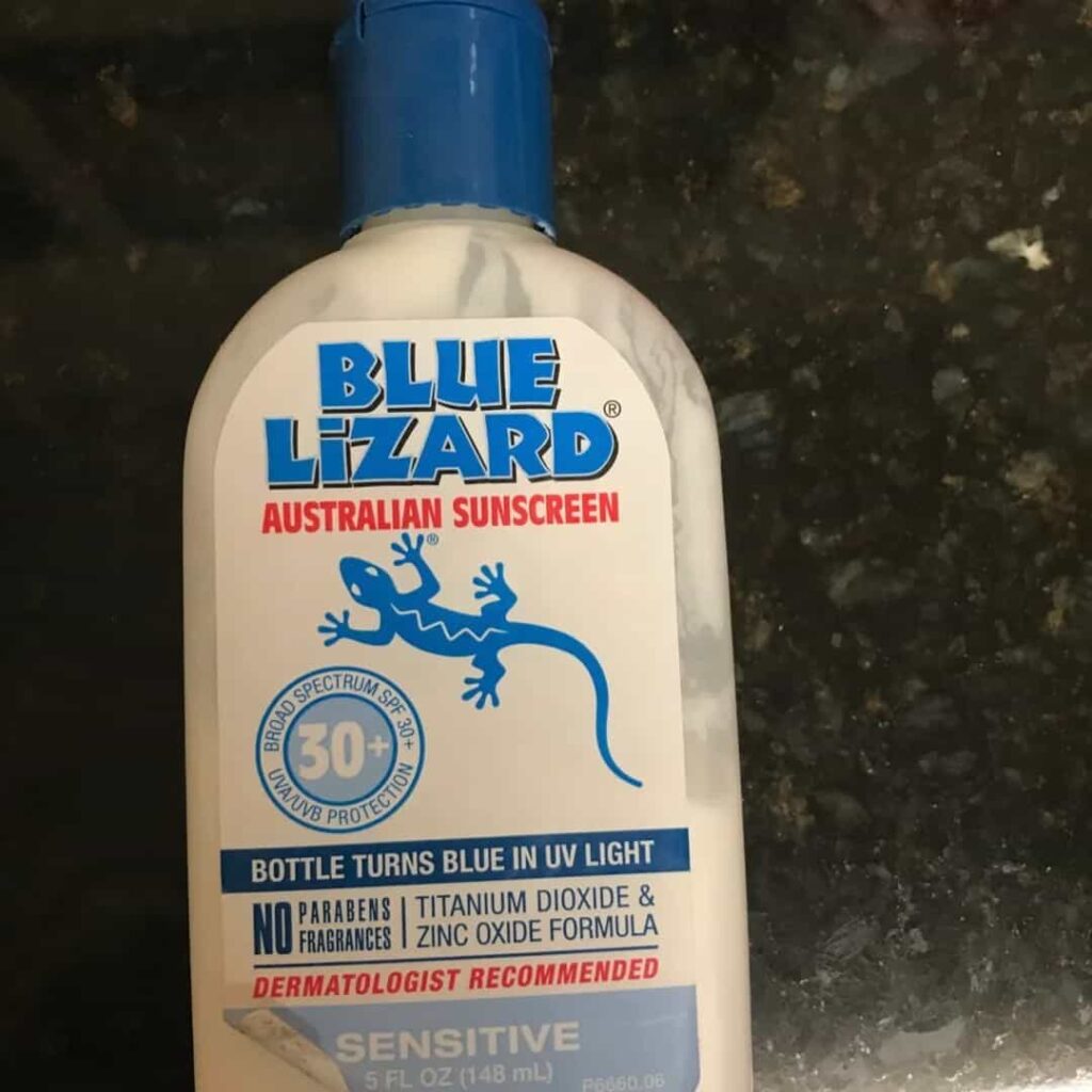 Blue Lizard sunscreen