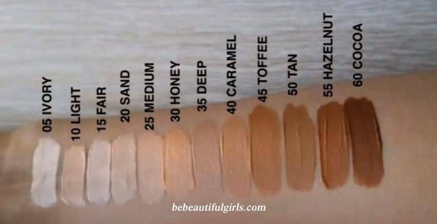 Maybelline Fit Me Concealer shade finder