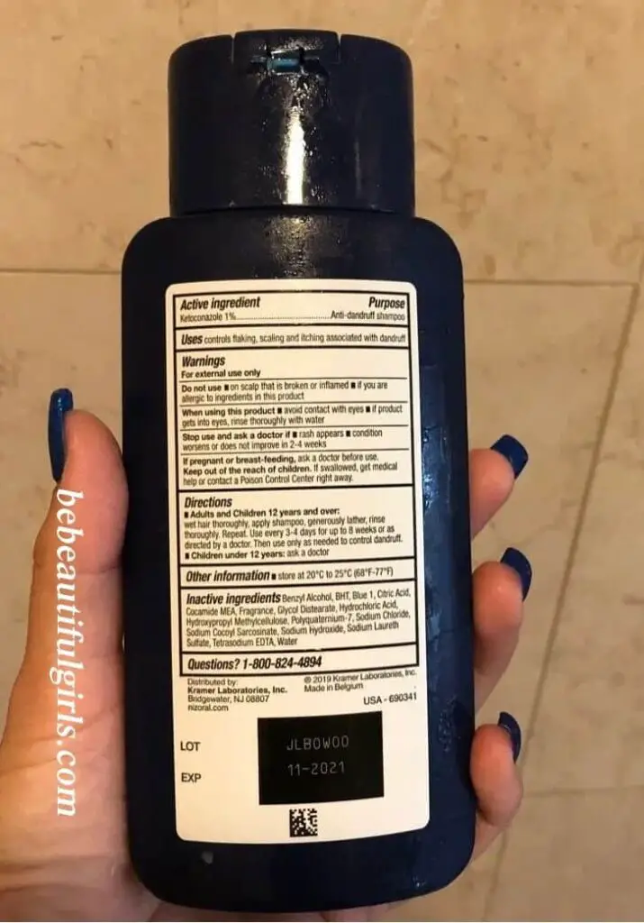 Nizoral A-D anti-dandruff shampoo ingredients