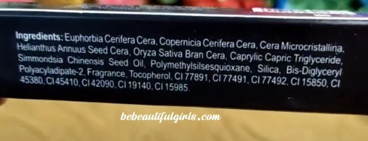 Renee Fab 5 in 1 Lipstick ingredients