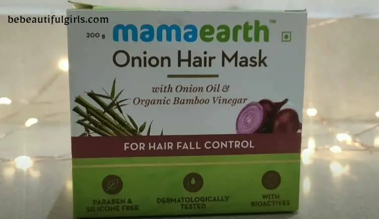 mamaearth onion hair mask review
