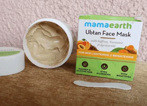 mamaearth ubtan face mask review