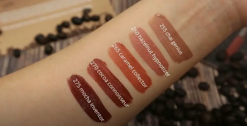 Maybelline superstay matte ink coffee edition swatches