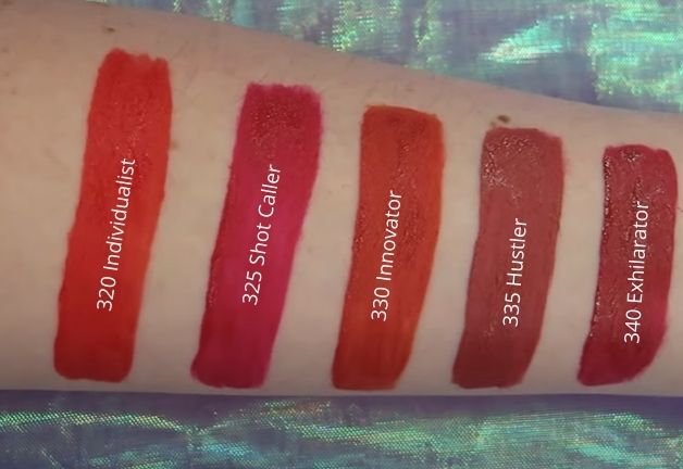 Maybelline superstay matte ink Spiced edition swatches