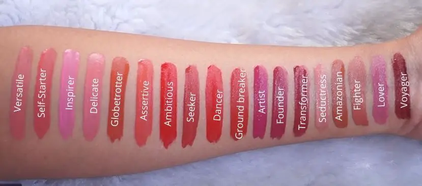 Maybelline superstay matte ink swatches