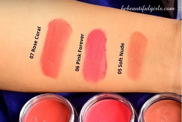Just herbs lip and cheek tint Swatches