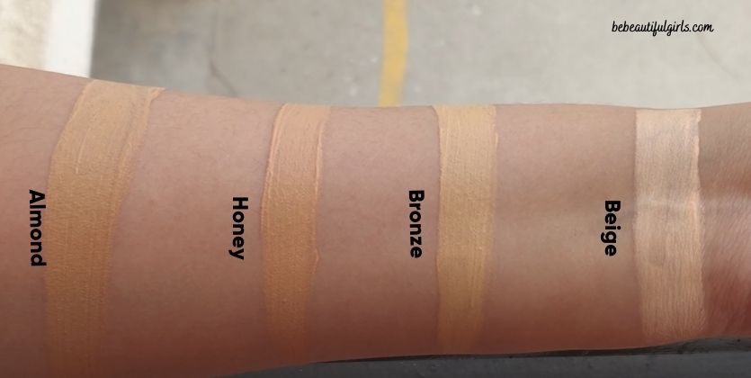 Lakme 9 to 5 cc cream shades swatches